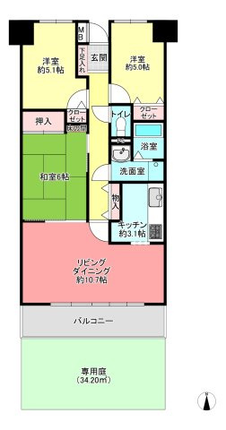 【間取り】の画像