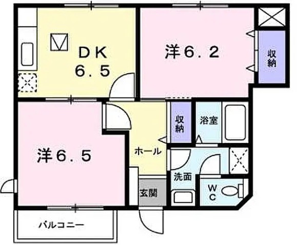 【間取り】 | シャルムメゾンK