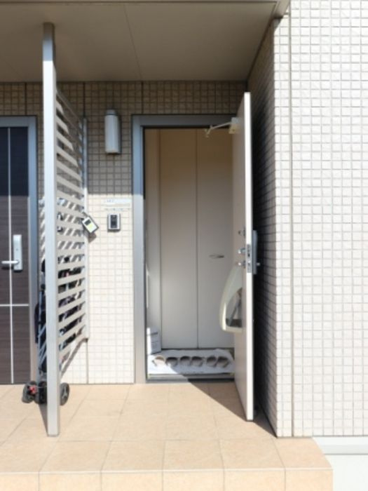 プラシデスＢ棟の玄関|シンプルで使いやすい玄関です