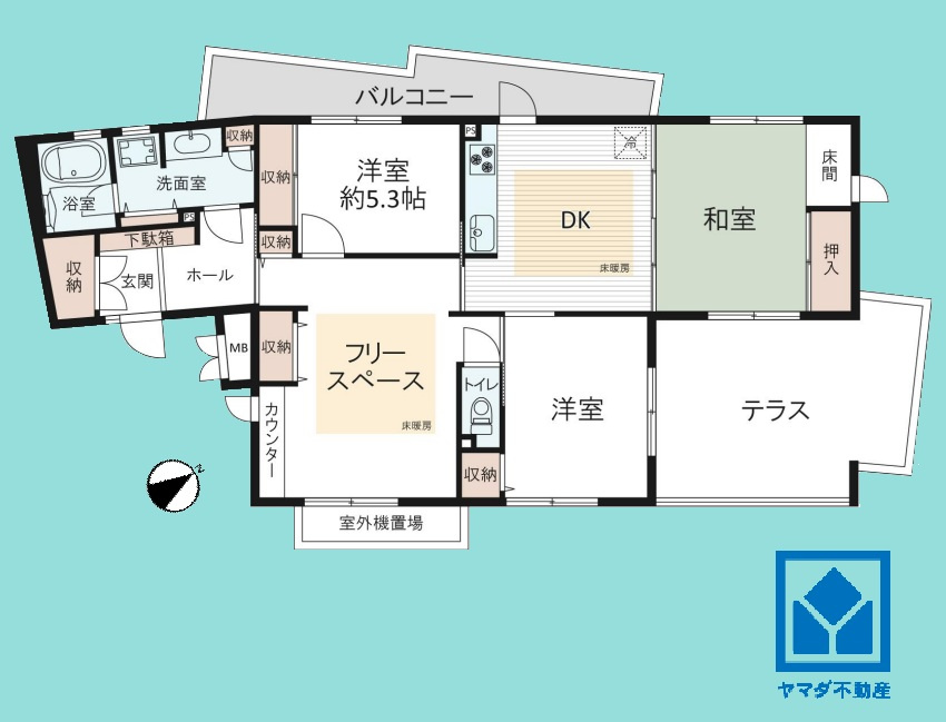 グランドメゾン西宮名塩１番館の間取り