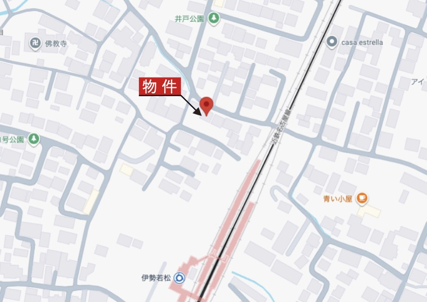 鈴鹿市若松西5丁目《1号棟》の地図|詳細Map