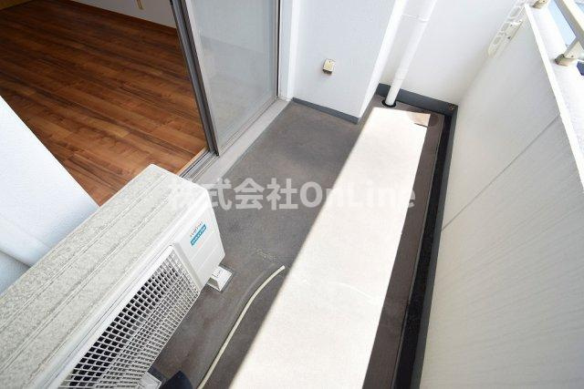 大阪市東成区深江北２丁目の賃貸マンションのバルコニー