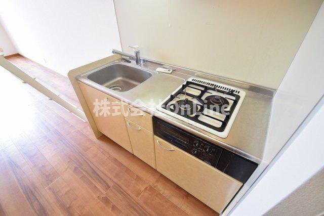 大阪市東成区深江北２丁目の賃貸マンションのキッチン