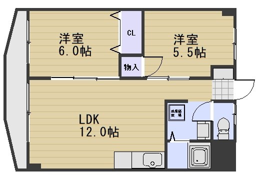 ハイデンス岡山の間取り