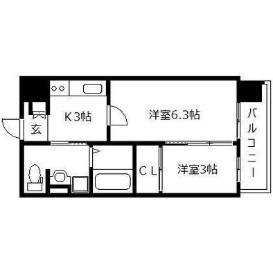 【間取り】 | アメニティ香椎宮前　★プライスホームなら仲介手数料が割引価格です！★