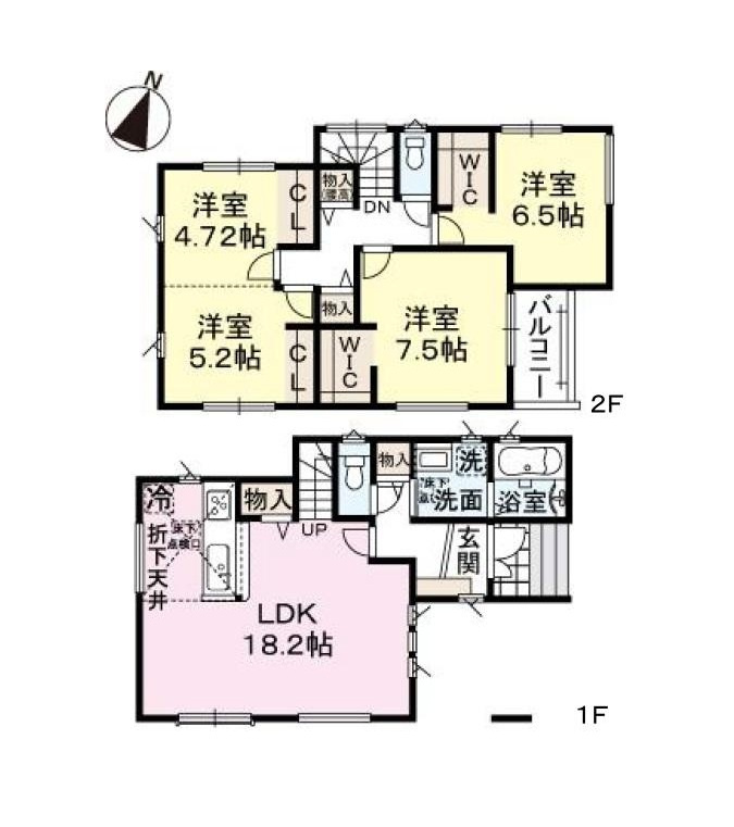N・糸島市前原駅南1丁目第1-2棟（1号棟）　の間取り|18時以降のお時間もお気軽にご相談ください！