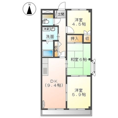 パストラル南町の間取り