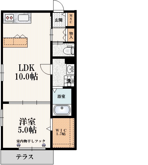 エステート小竹向原の間取り