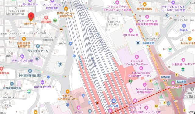 協和名駅ビルの地図