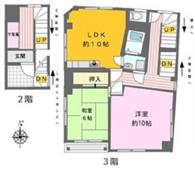 平山ビルの間取り|間取り　※屋上は緊急時以外使用禁止