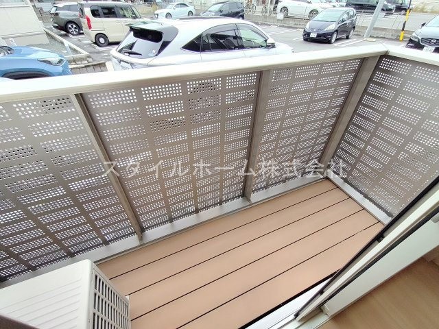 オアシス東豊Ａのバルコニー