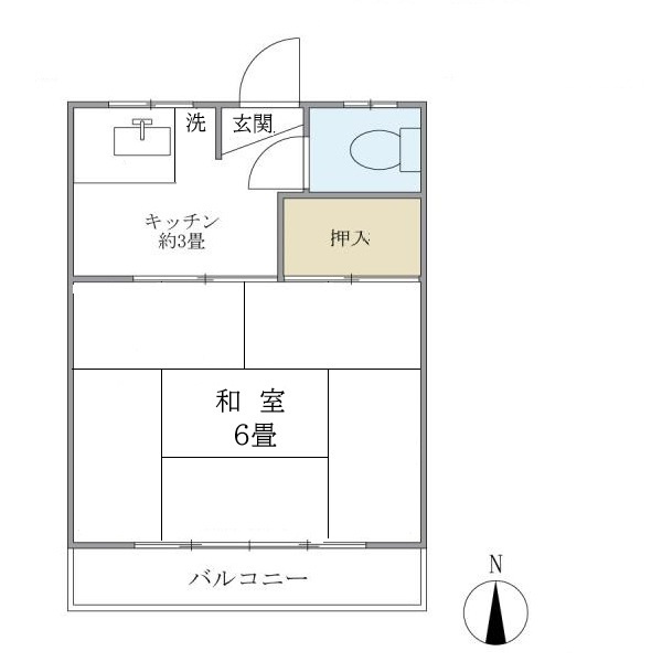 青晴荘の間取り