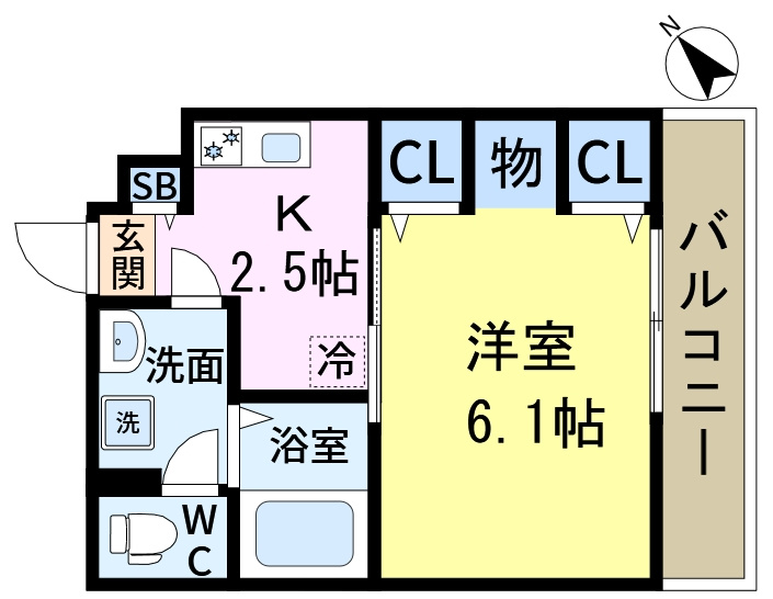 リブリ・グリーン東新小岩の間取り