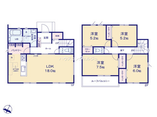 【間取り】 | 名古屋市港区船頭場１丁目304【仲介手数料無料】新築一戸建て　11号棟