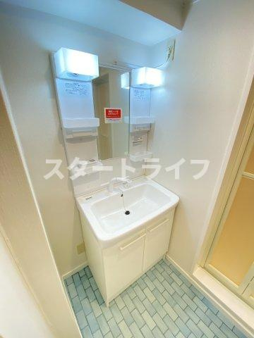 大阪市東淀川区東中島１丁目の賃貸マンションの洗面所