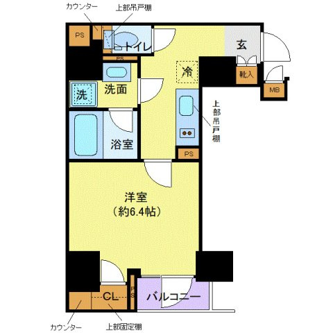 ディアレイシャス市谷薬王寺の間取り