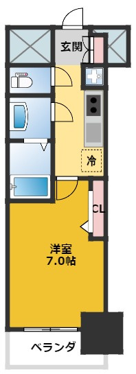 【間取り】 | プレサンス上前津フィット | 間取りです