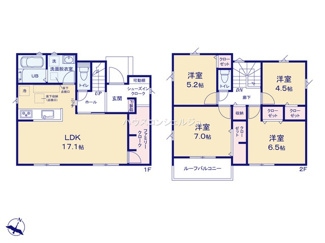 【間取り】 | 名古屋市港区船頭場１丁目304【仲介手数料無料】新築一戸建て　12号棟