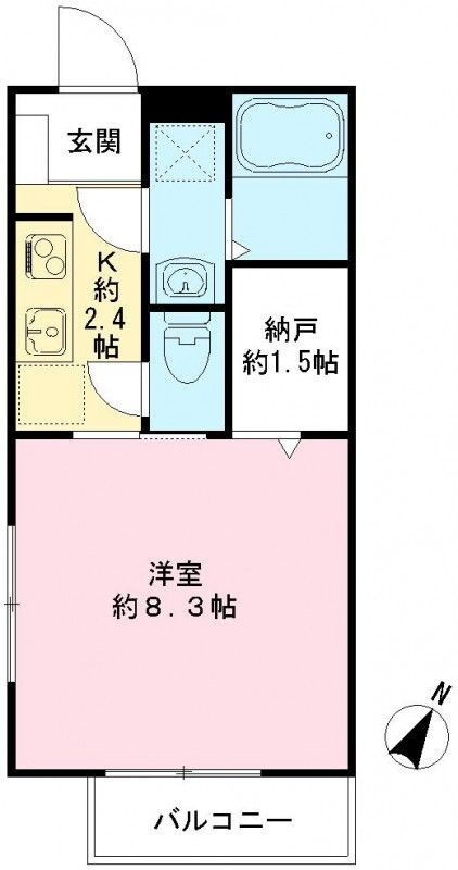フラッツア烏山の間取り