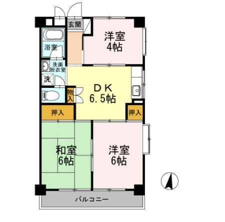 長瀬第一マンションの間取り