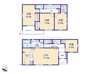 【間取り】 | 名古屋市港区船頭場１丁目304【仲介手数料無料】新築一戸建て　13号棟