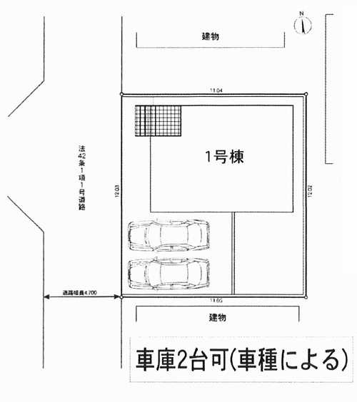 平塚市横内第30 　新築戸建　全1棟の区画図
