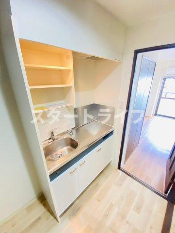 大阪市淀川区西中島２丁目の賃貸マンションのキッチン