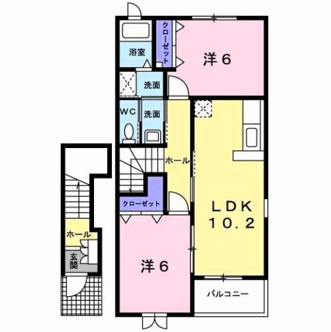 アルドーレ　Ａの間取り