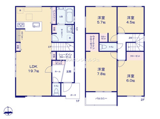 【間取り】 | 名古屋市西区上堀越町２丁目25-1【仲介手数料無料】新築一戸建て　1号棟