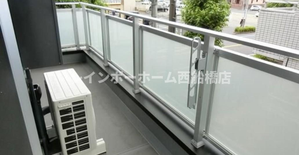 ダイヤモンドクレスト南流山のバルコニー