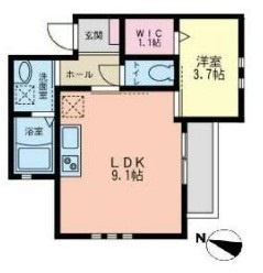 ラシーネ磯子の間取り