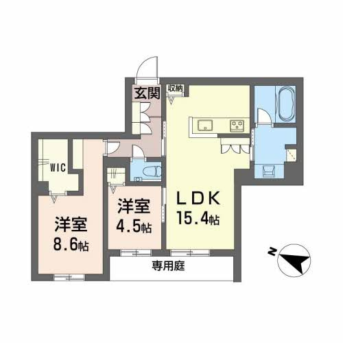 サニープレイス－Ｋの間取り