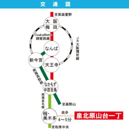 【地図】 | 泉北原山台一丁5-7号棟