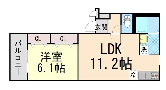 フジパレス摩耶の間取り