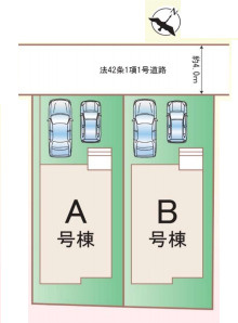 第6北本東間　新築一戸建て　ハートフルタウン　Aの区画図|A号棟