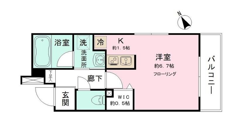 レオ四拾五番館の間取り