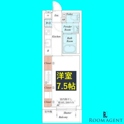 リブリ・尾頭橋T84の間取り