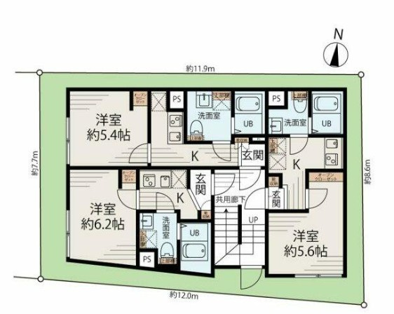 メゾンアッシュ大山の間取り