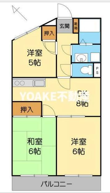 第２すくねハイツの間取り