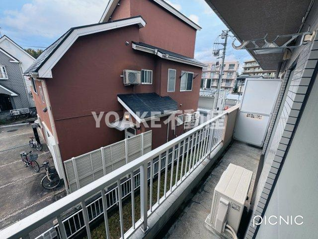 第２すくねハイツのバルコニー|２階のお部屋の写真となります。現況優先。