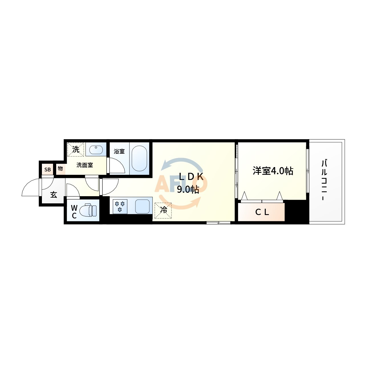 アリビオ大阪港の間取り|アリビオ大阪港　間取り