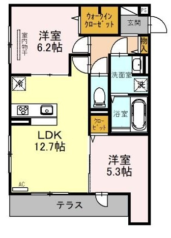 パートリア　ネモフィラの間取り