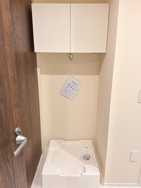 中野区白鷺２丁目の賃貸マンションの洗面所|洗濯防水パン　収納付き