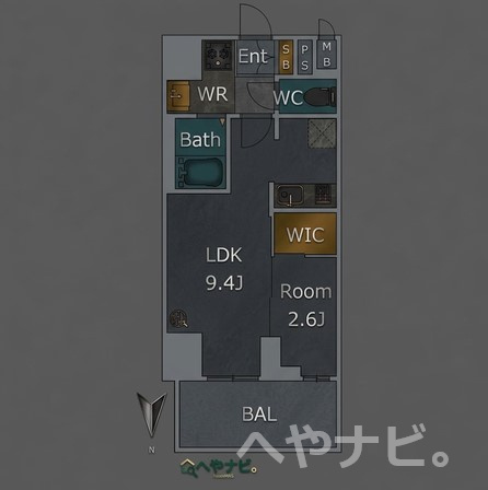 【間取り】 | プレサンス鶴舞パークグラッド