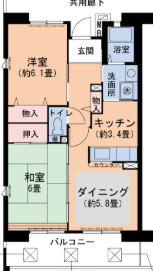 URパークタウン西武庫　14号棟の間取り