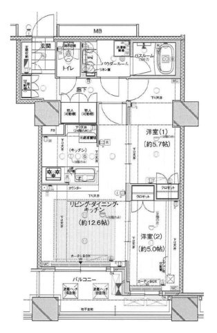 プレサンスレジェンド堺筋本町タワーの間取り
