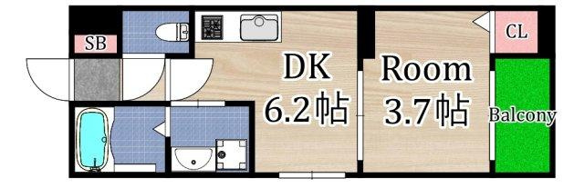 【間取り】 | ハーモニーテラス鴫野東