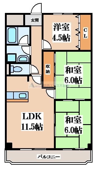 【間取り】 | グランドールK