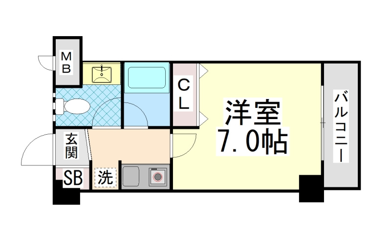 オズコート神戸本山の間取り