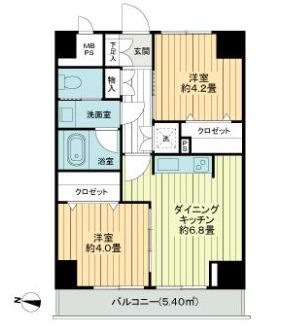 永谷リヴュールの間取り